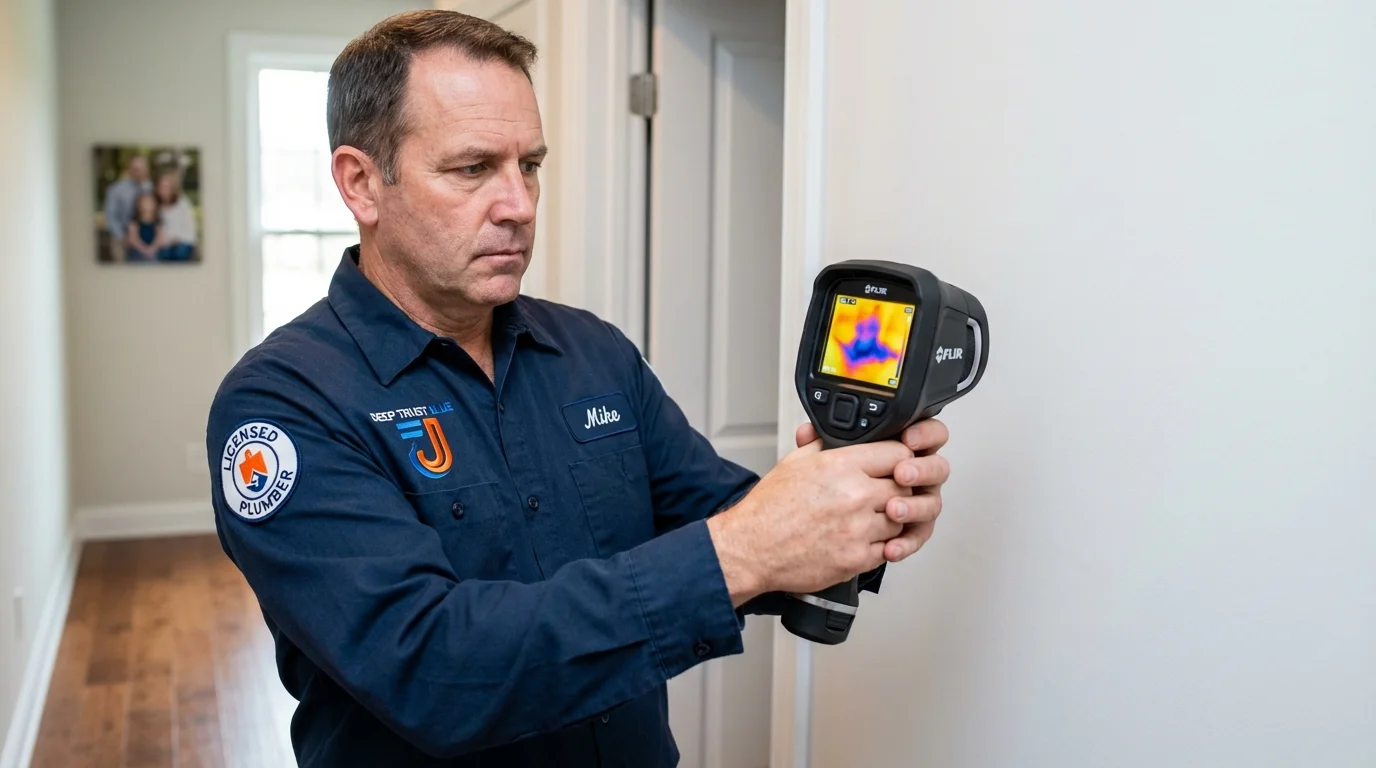 Thermal imaging leak detection by Johns Plumbing LLC in Montegut